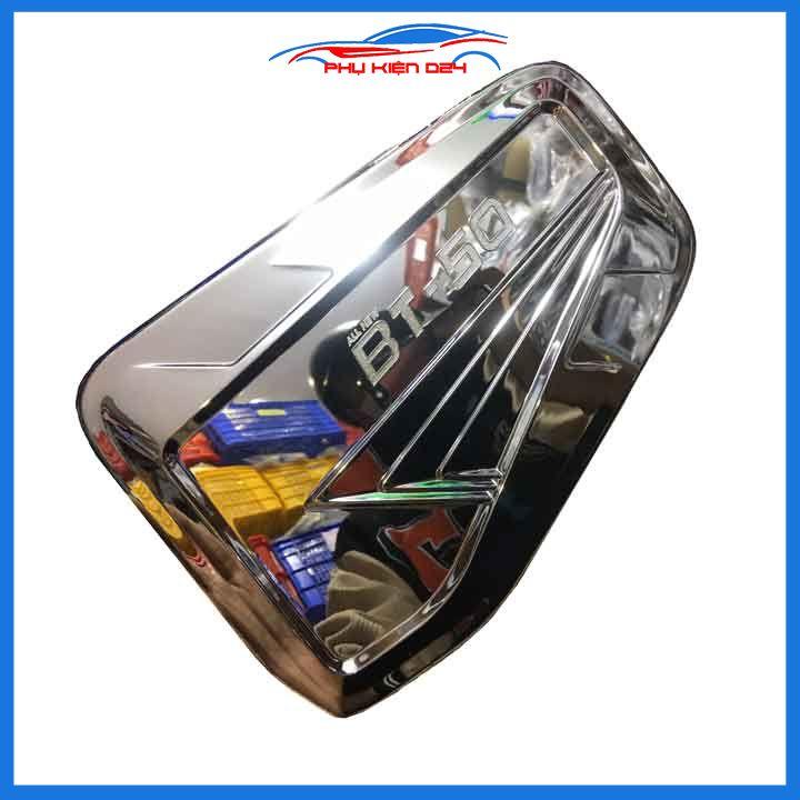 Ốp nắp xăng BT-50 2022-2023 mạ crom bảo vệ chống trầy trang trí ô tô