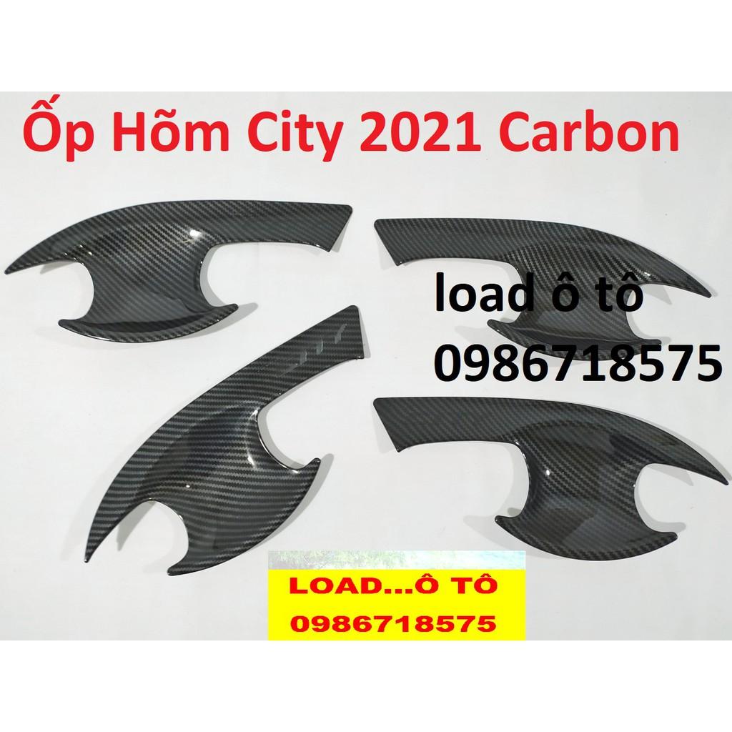 Ốp Hõm Cửa Vân carbon Honda City 2022-2021 Cao Cấp
