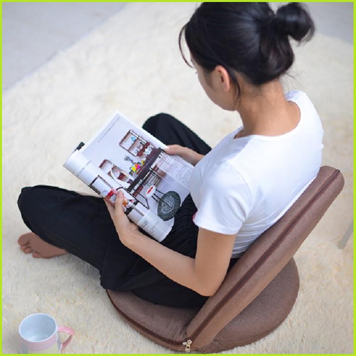 Ghế bệt xếp gọn Elip - ghế đệm bệt ngồi đọc sách, uống trà