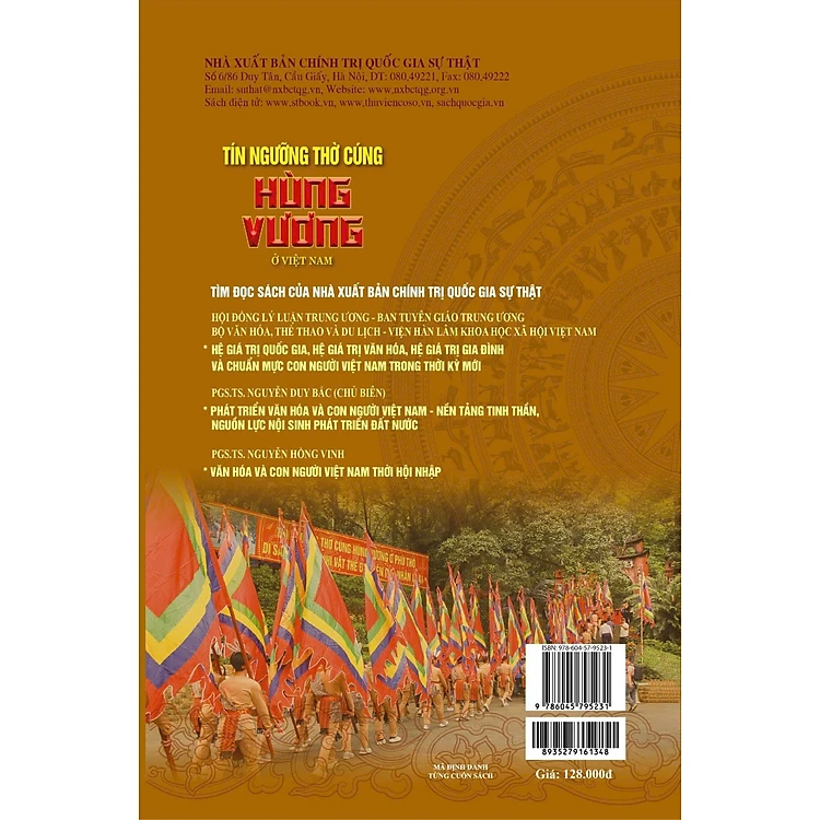 Sách - Tín ngưỡng thờ cúng Hùng Vương ở Việt Nam - NXB Chính Trị Quốc Gia