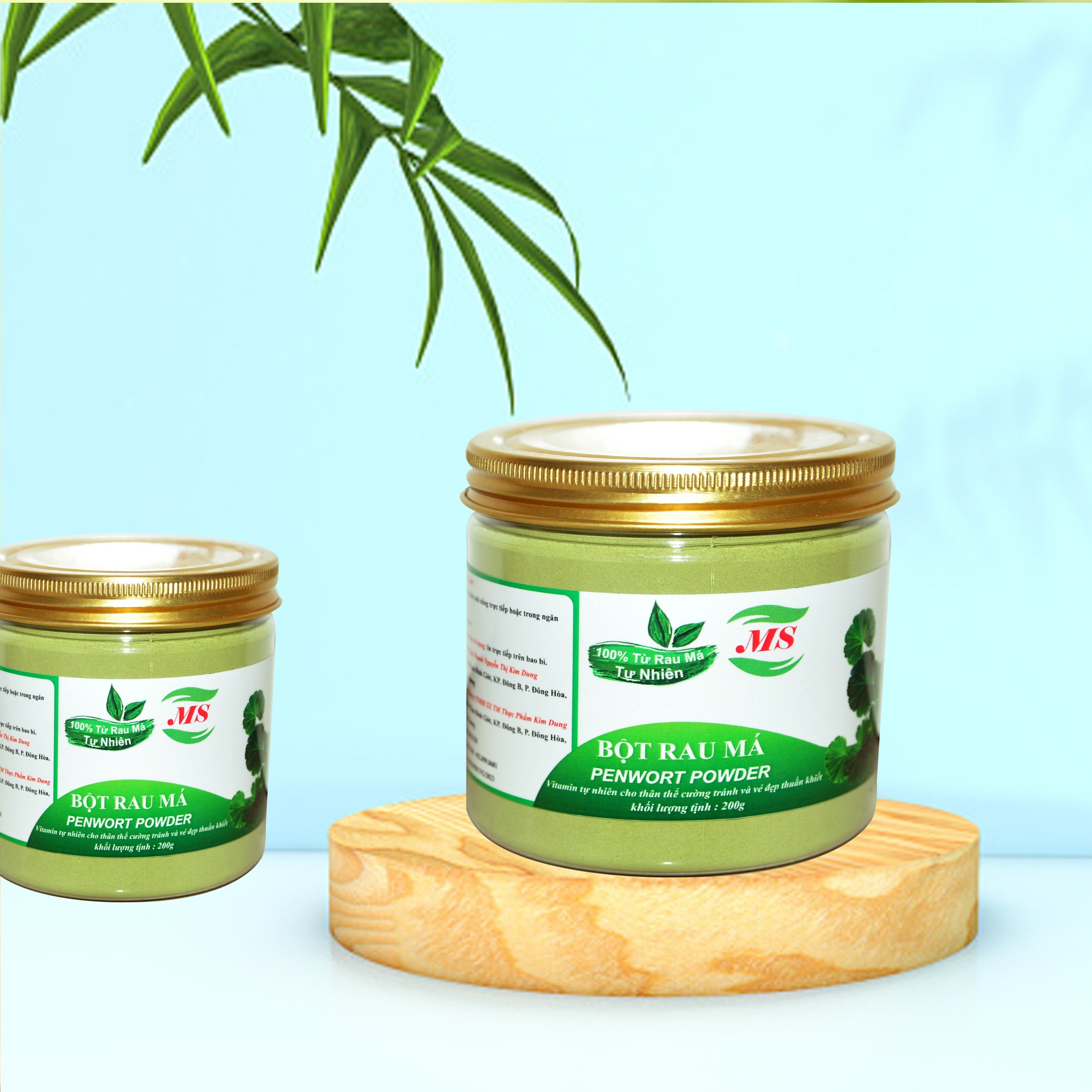 Bột rau má nguyên chất - 200g - bột rau má sấy lạnh