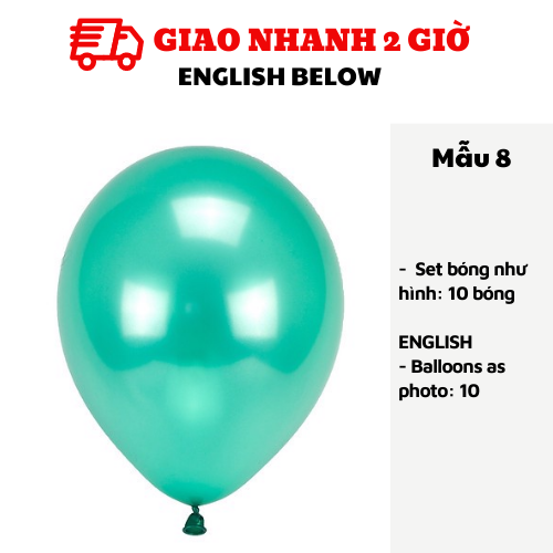 Set bóng cao su nhiều màu- Balloon bbcs02