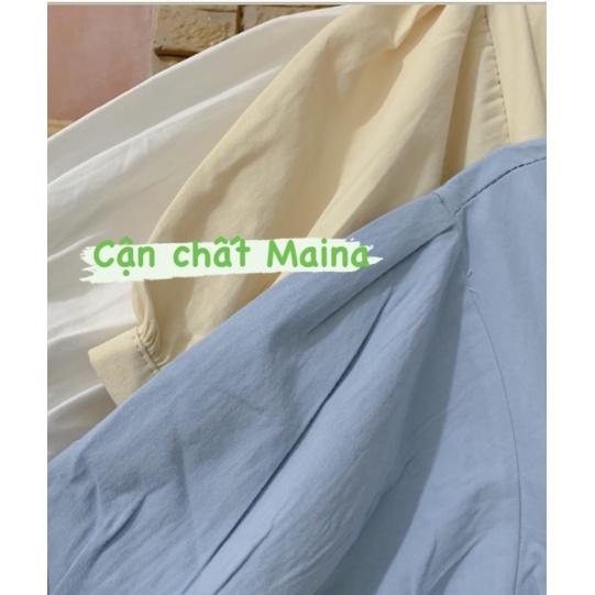 Váy sơ mi xoắn eo cách điệu kiểu Hàn
