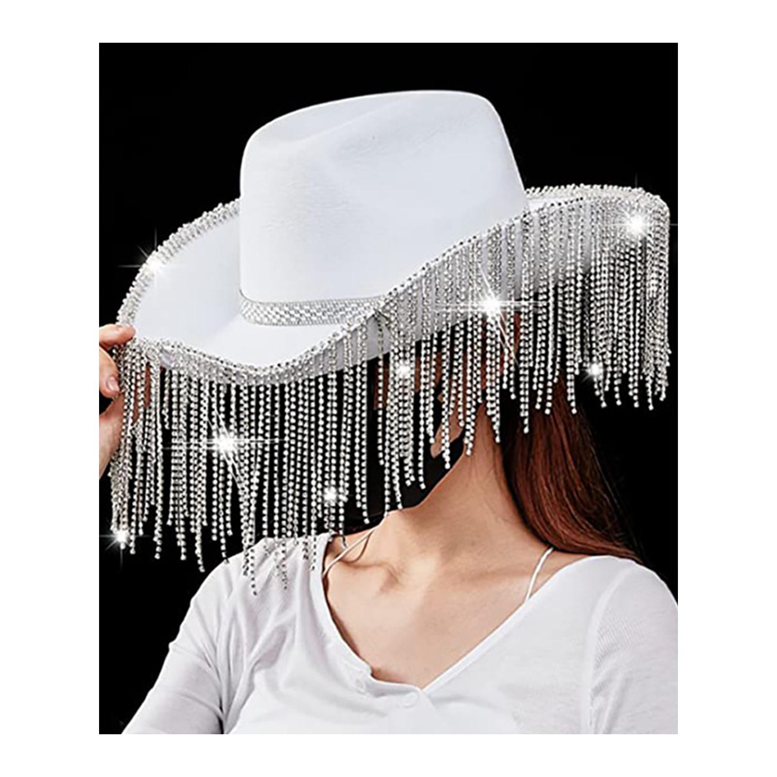 Cowboy Hat Women Cowgirl Hat Wide Brim Costume Accessories Fashion Comfortable Sunhat Summer Outdoor Hat for Travel Beach Festivals