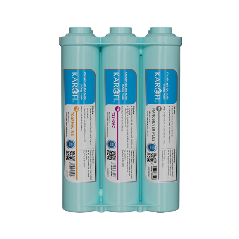 Bộ phụ kiện 6 lõi máy lọc nước KAROFI công nghệ Smax hiệu suất cao HP 6.2 chính hãng hàng chính hãng