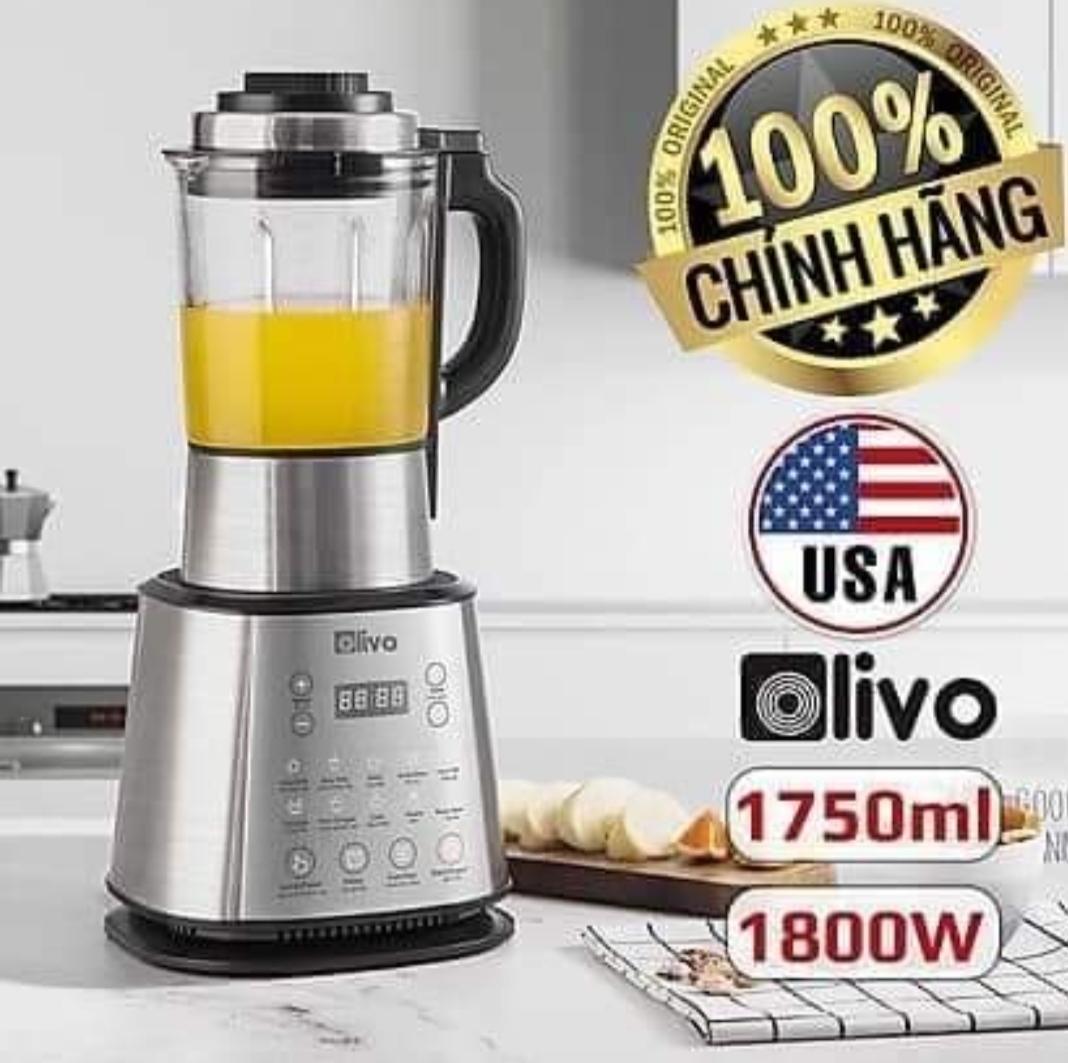 Máy Làm Sữa Hạt OLIVO X20 [HÀNG CHÍNH HÃNG]  - Chống Tràn - Xay Mịn Không Cần Lọc - Máy Xay Nấu Đa Năng - Thương Hiệu Mỹ