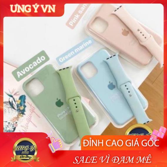 DÂY CAO SU APPLE WATCH SPORT BANDS CAO CẤP HỒNG PINKSAND XANH MARINE FULL SIZE 1 2 3 4 5 38mm 40mm 42mm 44mm