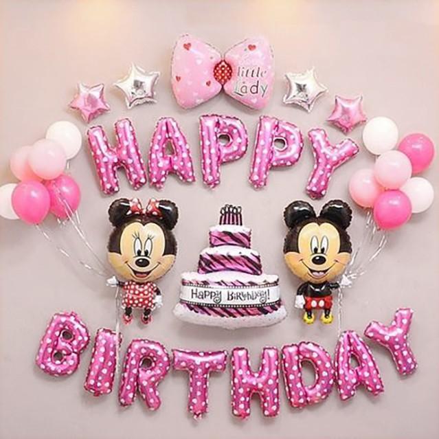 Bộ trang trí sinh nhật Chuột Mickey Siêu Hot