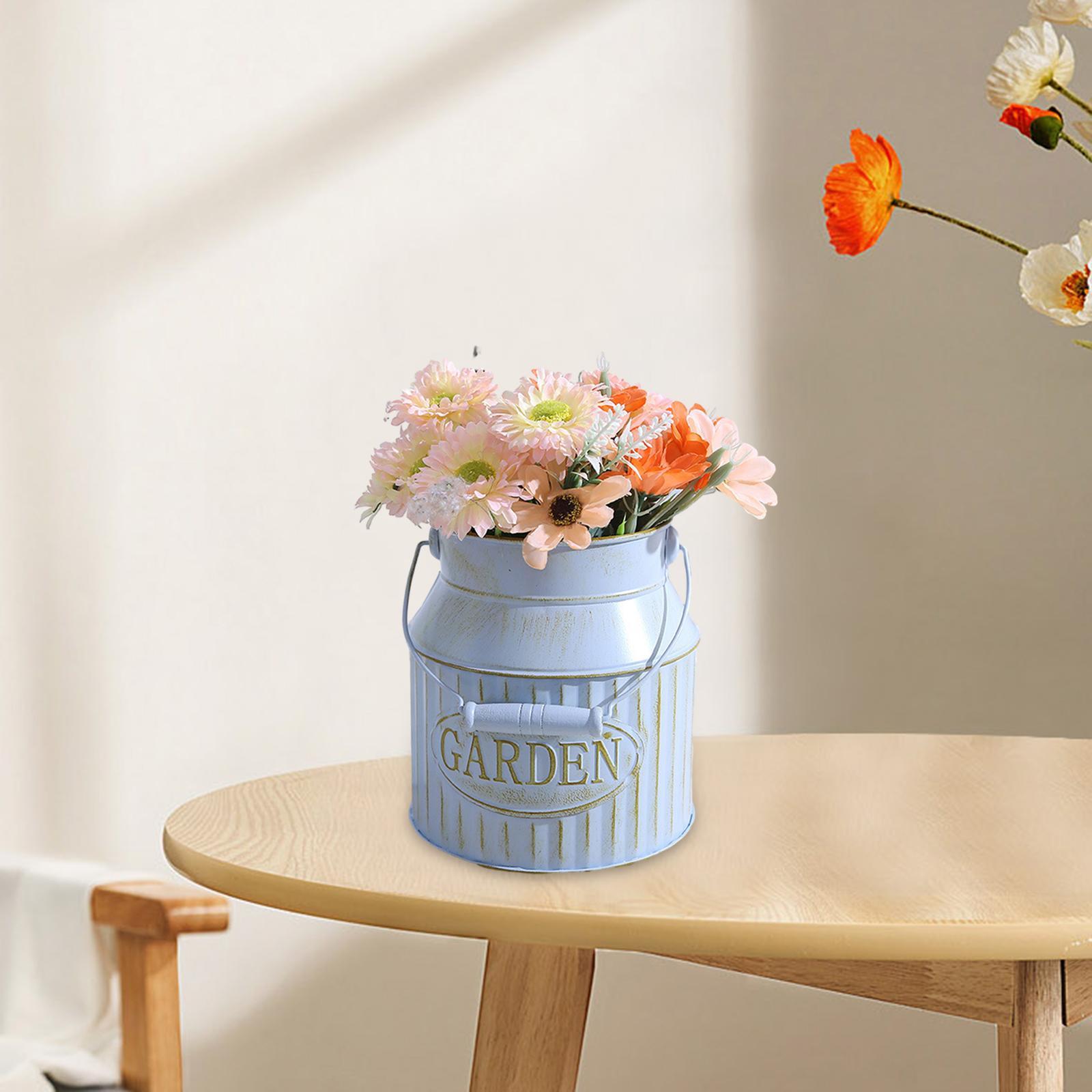 Bucket Retro Flower Pot for Wedding Flower Shop Decoration