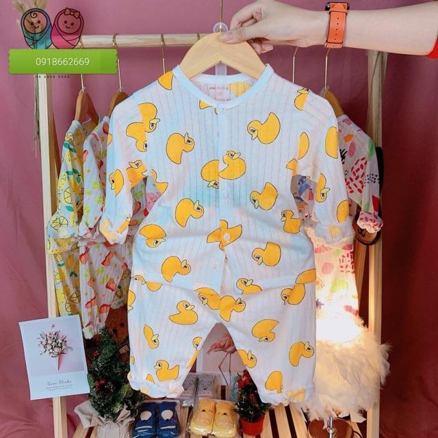 Bộ cotton giấy, bé trai bé gái từ 3-14kg.