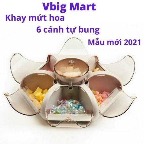 Khay hộp mứt tự bung đựng mứt, bánh kẹo, hạt khô đẳng cấp, lịch sự và sang trọng mẫu mới nhất tết 2021