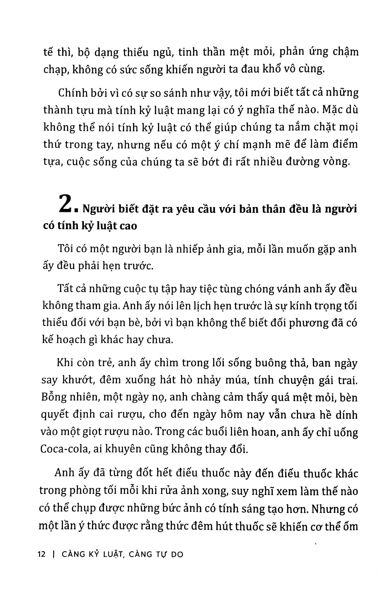 Càng Kỷ Luật, Càng Tự Do