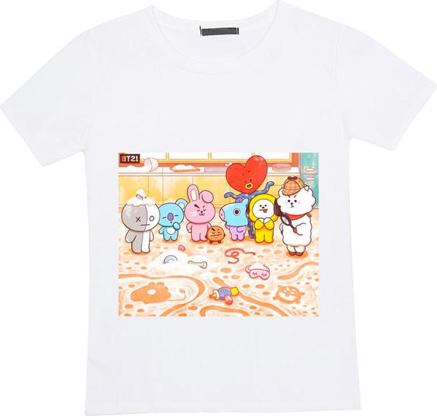Áo phông nữ in hình  BT21 BTS