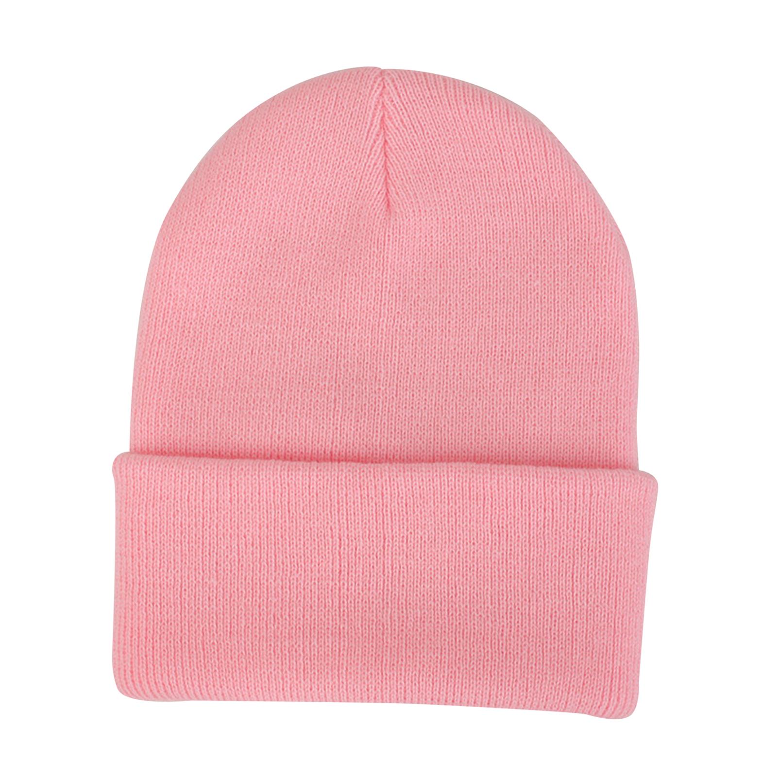 Women Men Warm Hat Winter Knitted Skull Cap Ski Beanie Cap Head Wrap