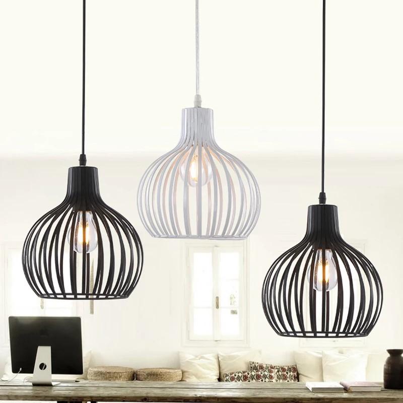 Đèn thả hình lồng chim màu đen chưa bao gồm bóng đèn AHN-03, T-136, T-138