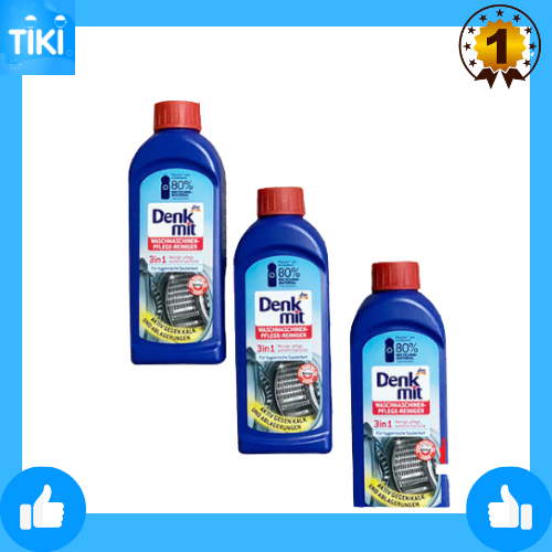 Chất tẩy rửa vệ sinh máy giặt 3 trong 1 250ml DENKMIT, Waschmaschinen-Pflege-Reiniger 3in1, 250 ml dùng cho máy giặt
