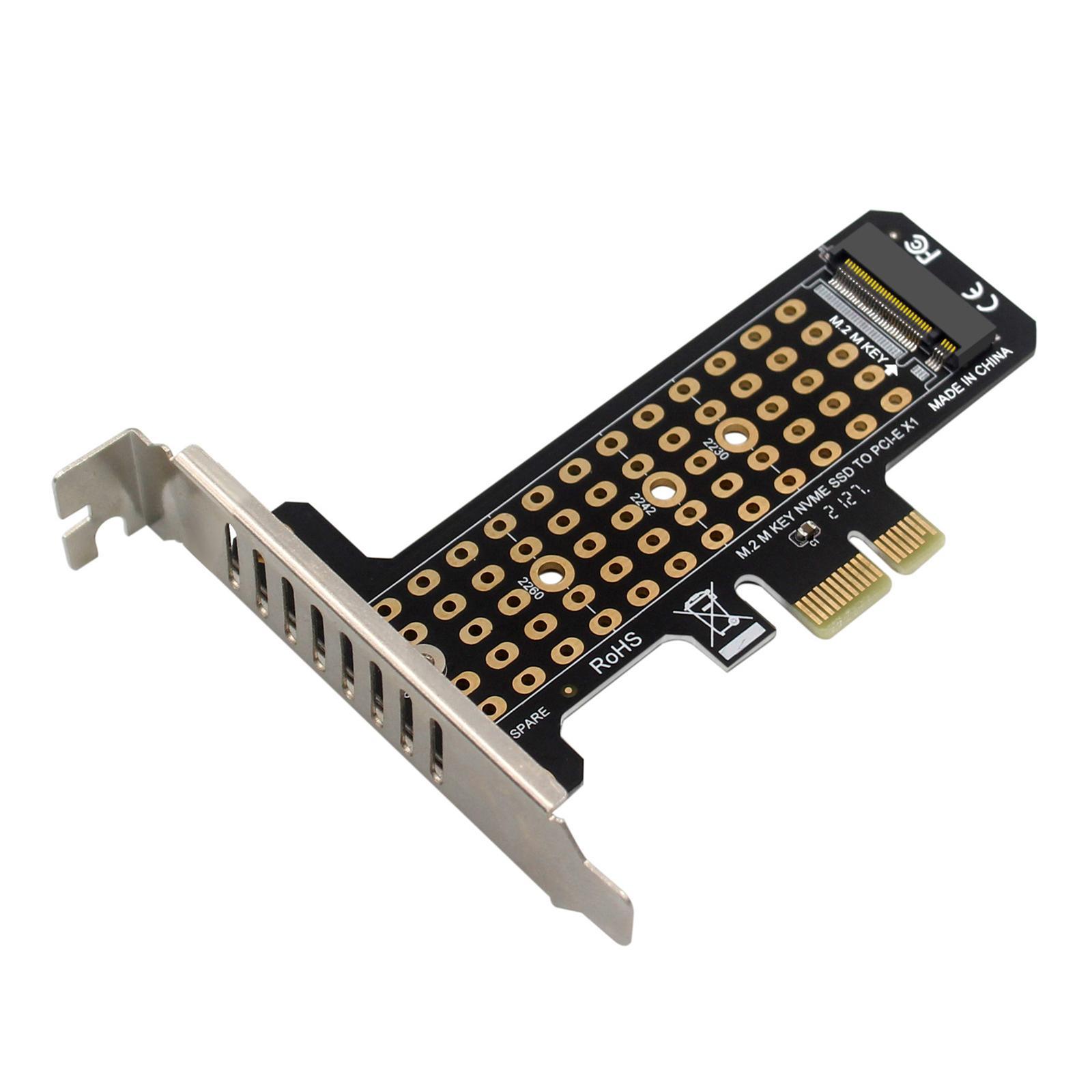 M.2 SSD to PCIe x1 Adapter Riser Card LED Indicator x1 x4 x8 x16 Interface