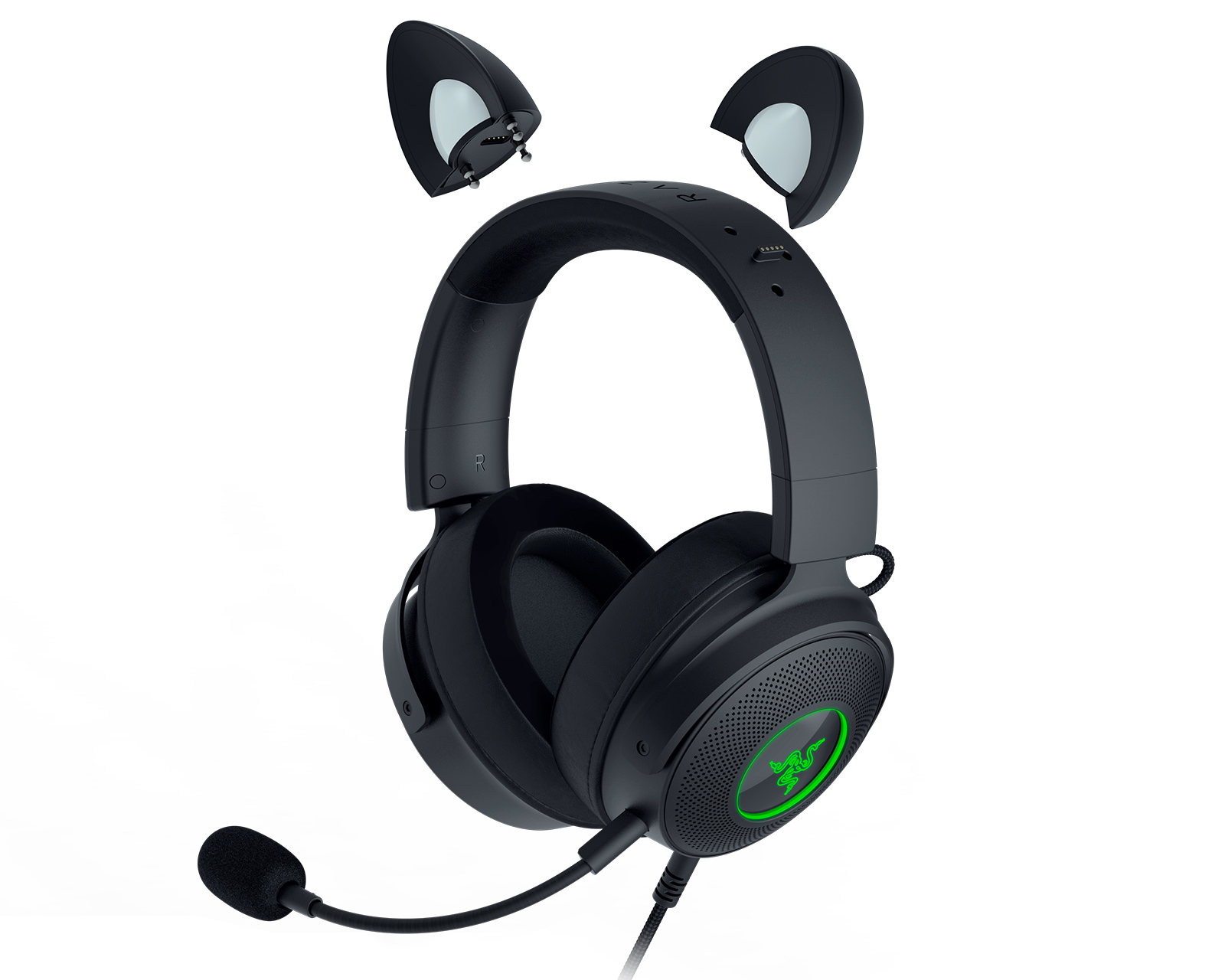 Tai nghe có dây chùm đầu Razer Kraken Kitty Edition V2 Pro-Wired RGB Headset with Interchangeable Ears_Mới, hàng chính hãng