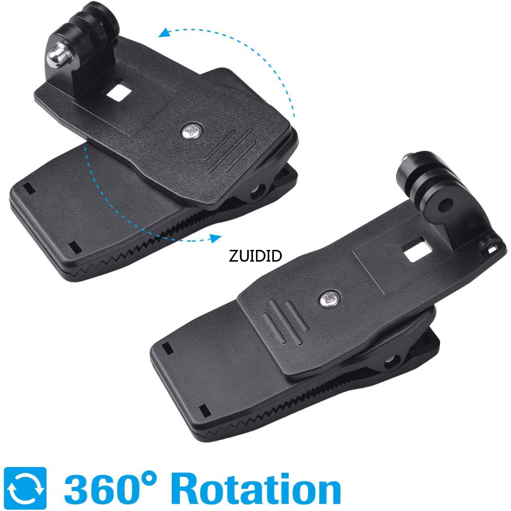 ZUIDID Cho Go Pro Phụ Kiện Kẹp Xoay 360 Độ Cho GoPro Hero 11 10 9 8 7 6 5 4 Cho Xiaomi Yi Cho SJCAM Cho SJ4000