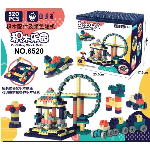 BỘ ĐỒ CHƠI XẾP HÌNH LEGO 520 CHI TIẾT - ĐỒ CHƠI THÔNG MINH TRẺ EM