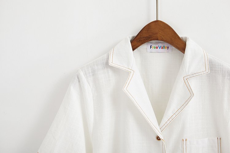 Áo sơ mi đũi cổ vest lịch sự, hot sm21