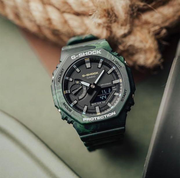 Đồng Hồ Nam Dây Nhựa Casio G-Shock GA-2100FR-3ADR Chính Hãng - GA-2100FR-3A