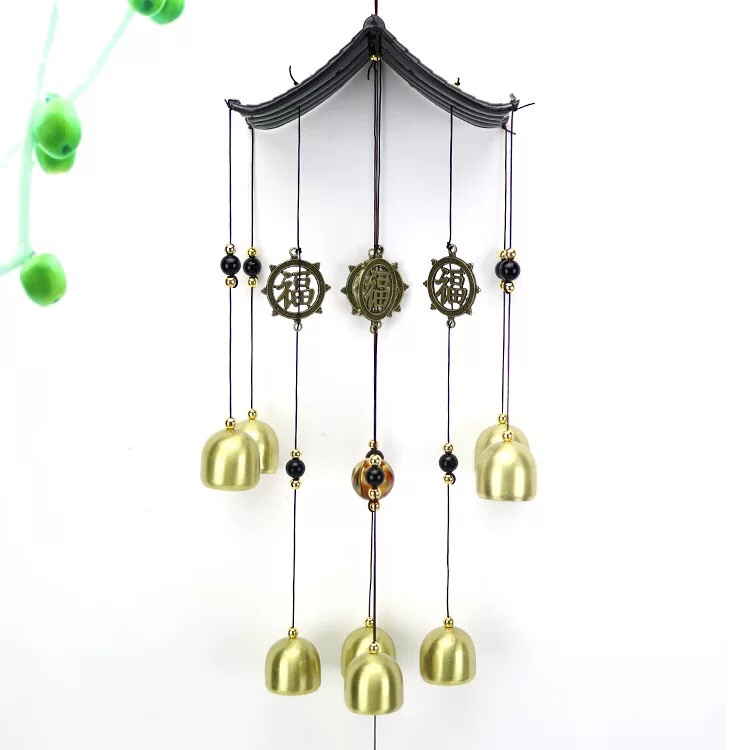 Chuông gió mái nhà tài lộc 8 chuông CG01