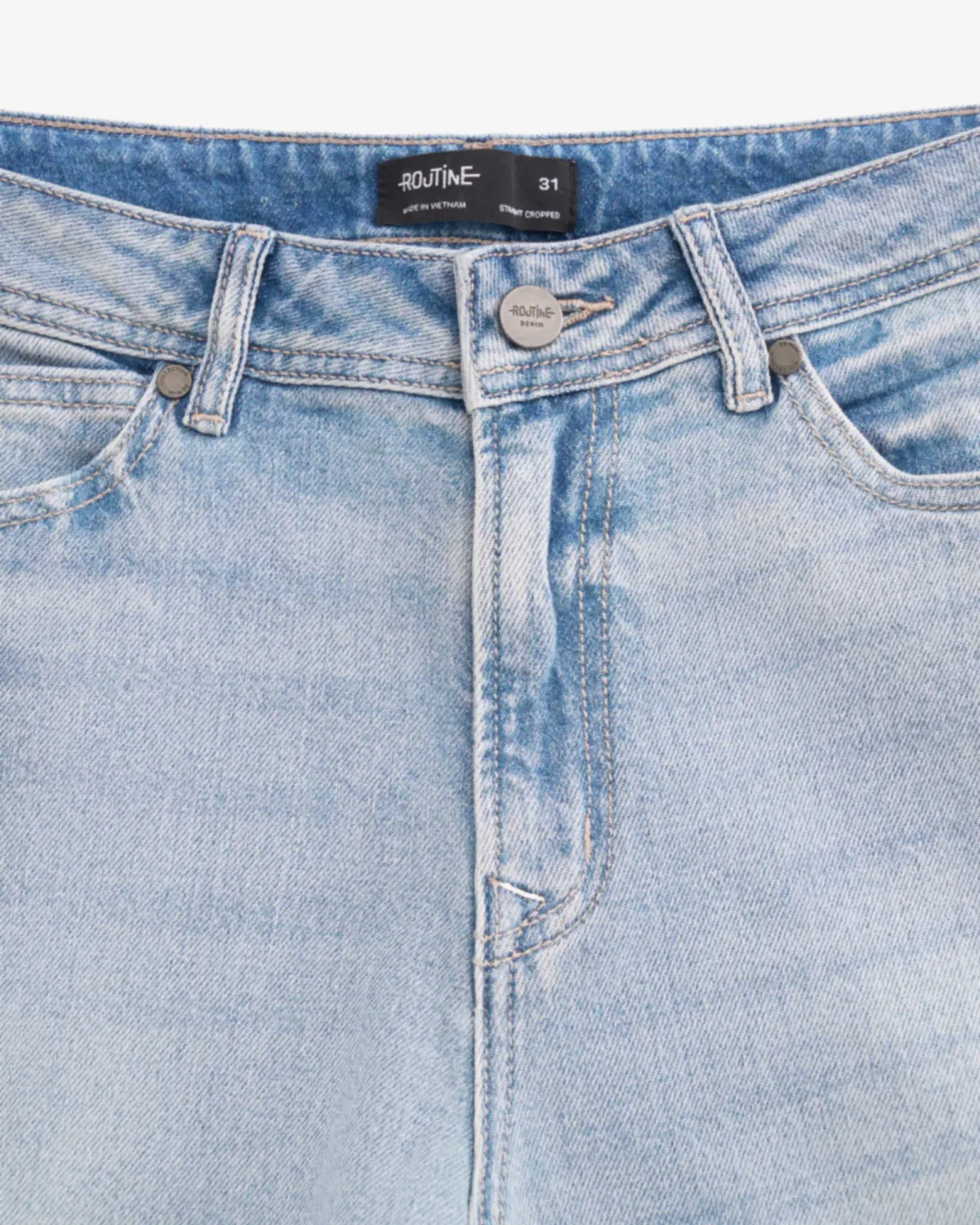 Quần jeans nam ống Suông . Form Straight cropped - ROUTINE 10F24DPA018 | ROUTINE CÀ MAU