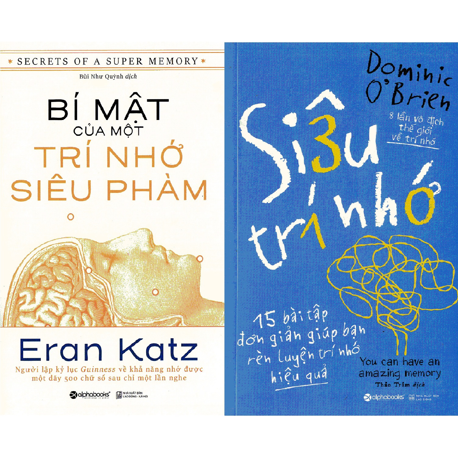 Combo Sách Luyện Trí Nhớ ( Bí Mật Của Một Trí Nhớ Siêu Phàm + Siêu Trí Nhớ ) Tặng Boookmark Tuyệt Đẹp