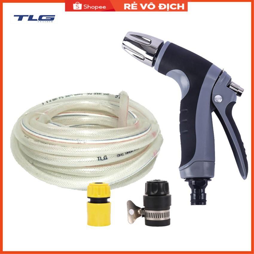 Bộ dây và vòi xịt tăng áp rửa xe tưới cây