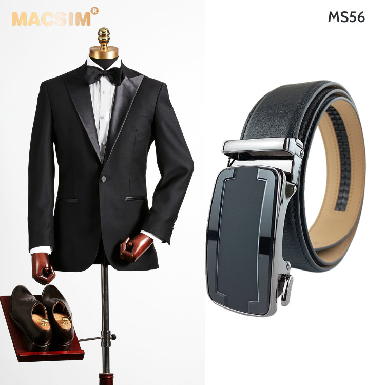 Thắt lưng nam da thật cao cấp nhãn hiệu Macsim MS56
