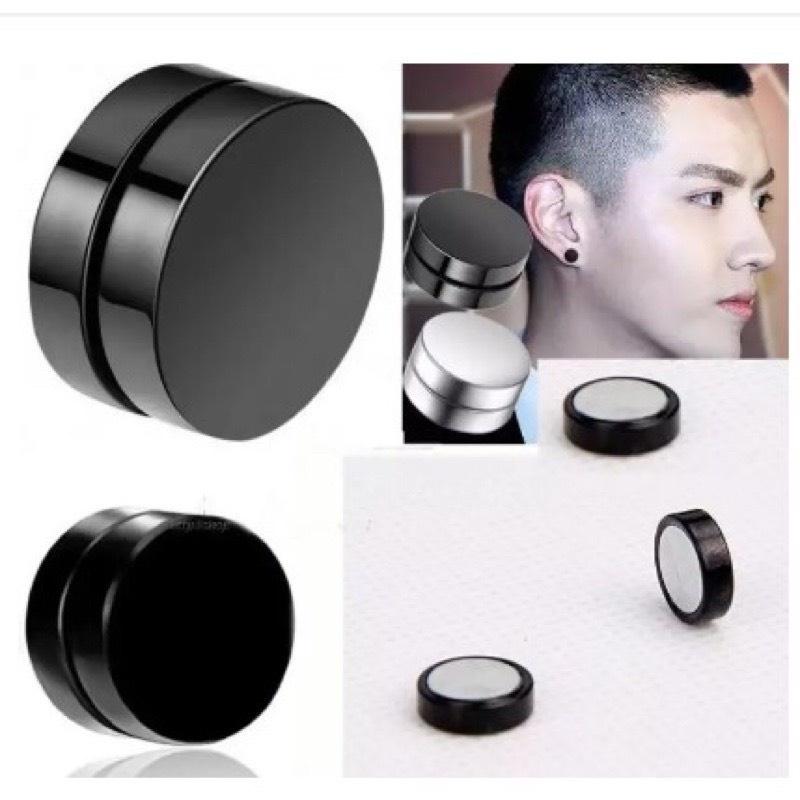 Khuyên Tai Nam Châm tròn IDOL basic GD, Bông Tai Nam Không Cần Bấm Lỗ Cực Chất Maxshopdoc