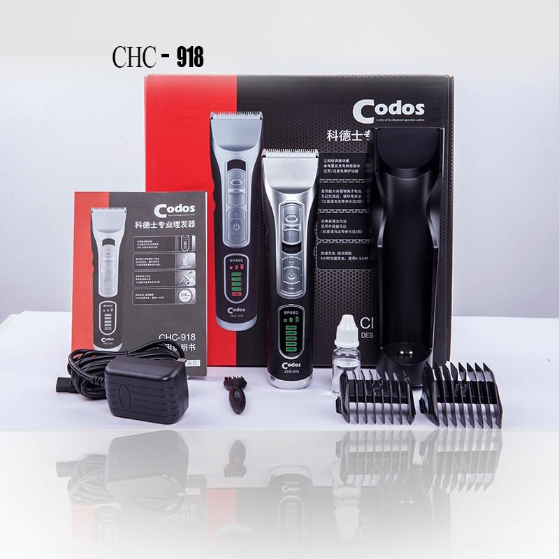 Tông Đơ Codos 918 CHC Cao Cấp Có Đèn Led Hiển Thị Phần Trăm Pin