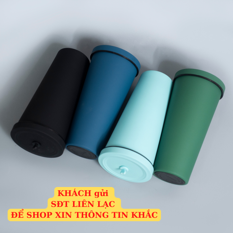 Ly giữ nhiệt 830ml bigsize Pastel KHẮC TÊN, cốc giữ nhiệt cao cấp inox 304, bình nước tặng sticker, ống hút