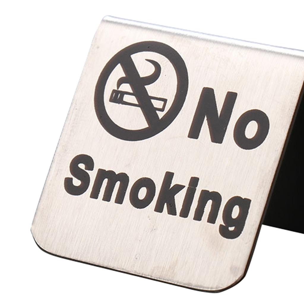 Stainless Steel No Tent Warning Sign Reminder