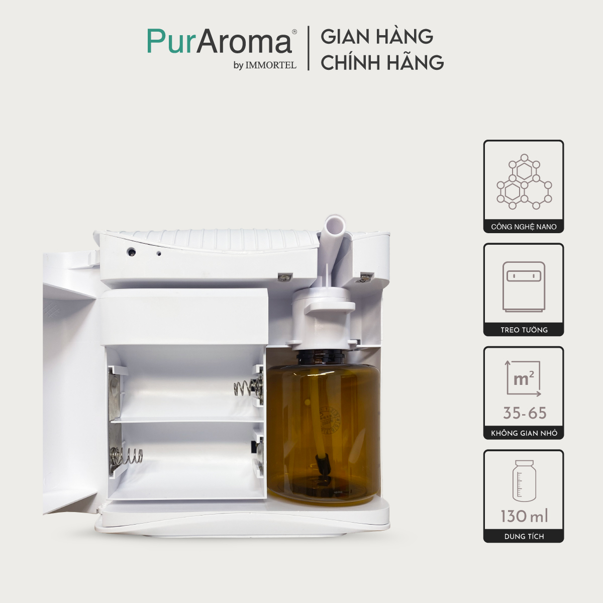 Máy Khuếch Tán Công Nghiệp PurAroma WPA 100S-5V - Công Nghệ Nano Khuếch Tán Siêu Âm