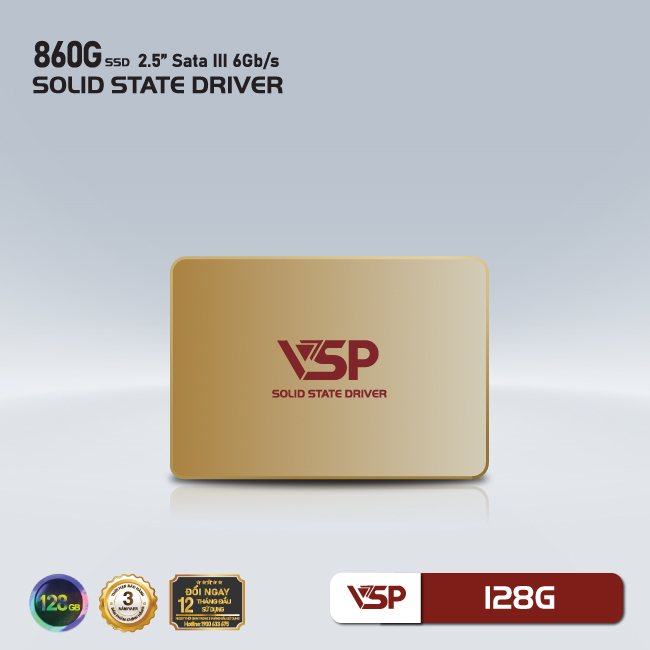 Ổ cứng SSD VSP 860G QVE 128GB Sata III 6Gb/s - Hàng chính hãng TECH VISION phân phối