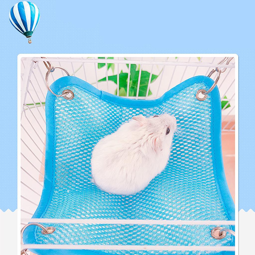 Pack of 6 Pet Animal Cage Grid Hammock Toy Hanging Bed Hamster Hammock