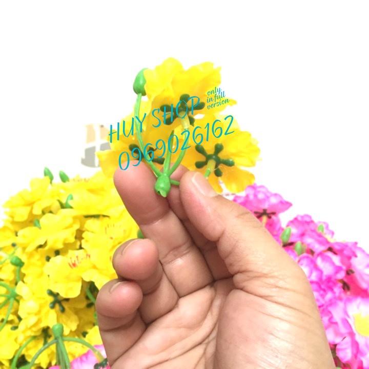 HOA TRANG TRÍ NGÀY TẾT - 500 GRAM HOA MAI HOA ĐÀO CHÙM