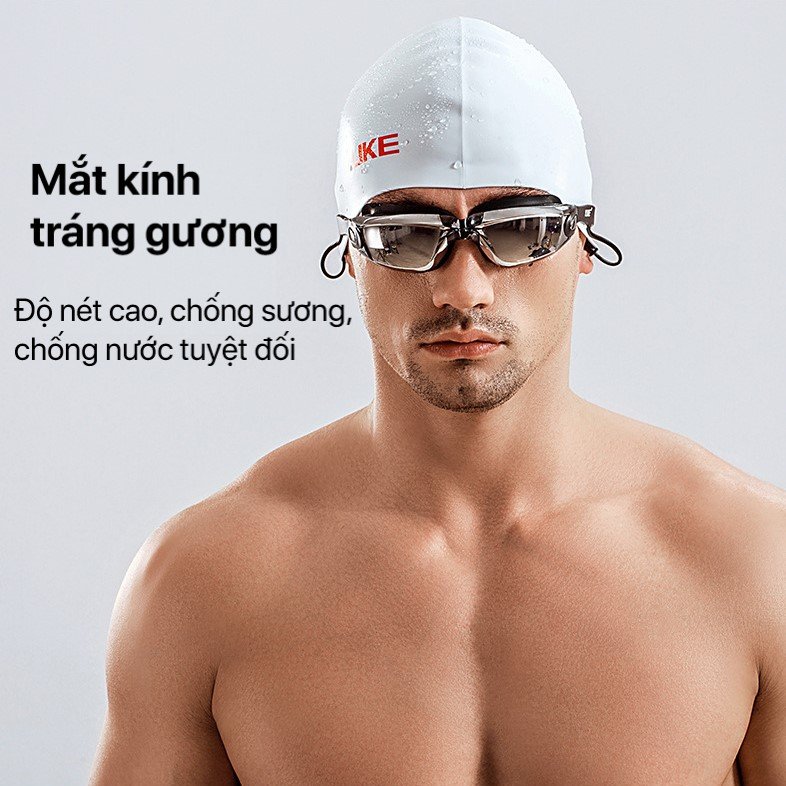 kính bơi người lớn mắt tráng gương YUKE - E770, chống tia UV400, chống nước, chống mờ(Tặng Kèm Hộp)