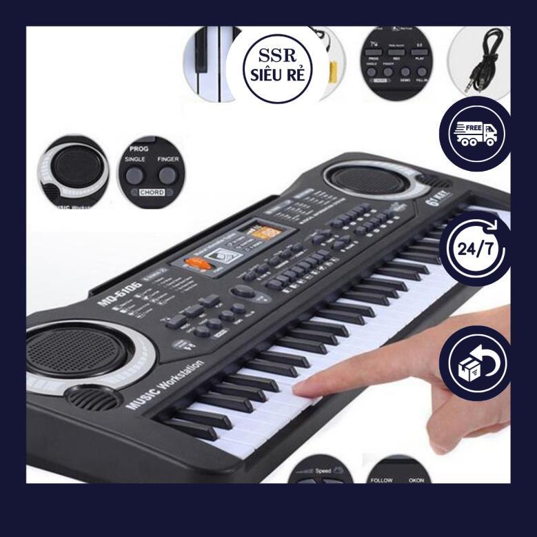 Đàn Piano Điện Tử 61 Phím Kèm mic Cho Bé,
