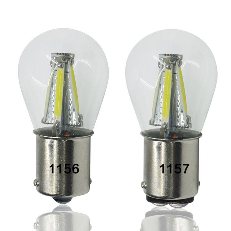 Bán Chạy Nhất Bóng LED Phanh Ô Tô 4 Mặt COB1156 1157 Đèn Lùi Đèn Xi Nhan Kính Cường Lực Dòng Điện Không Đổi