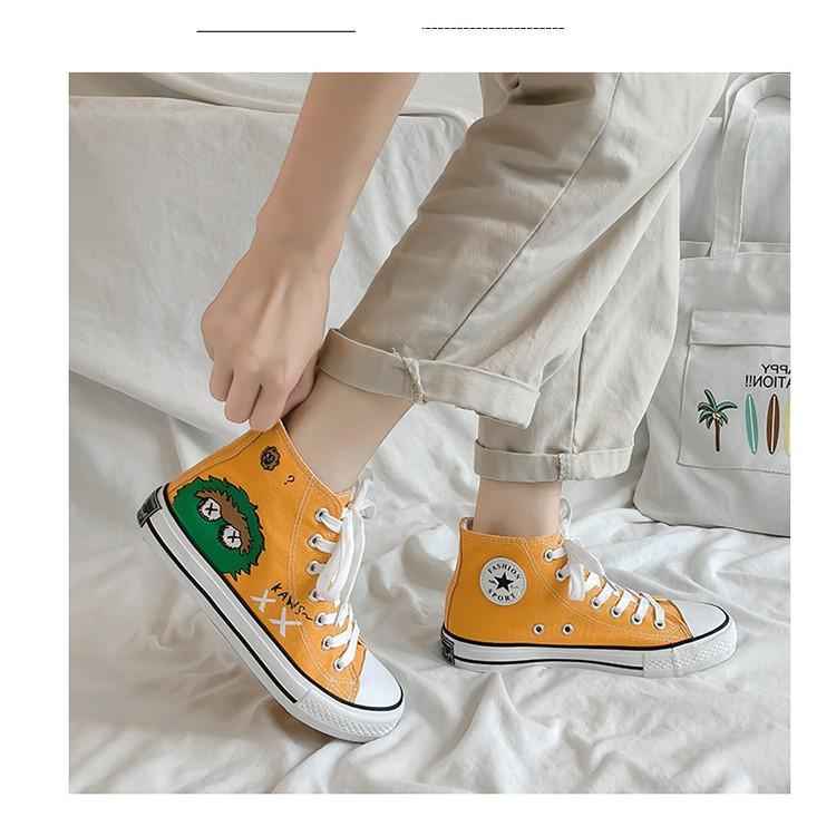 Giày sneakers kaw sesame street hot trend cổ cao