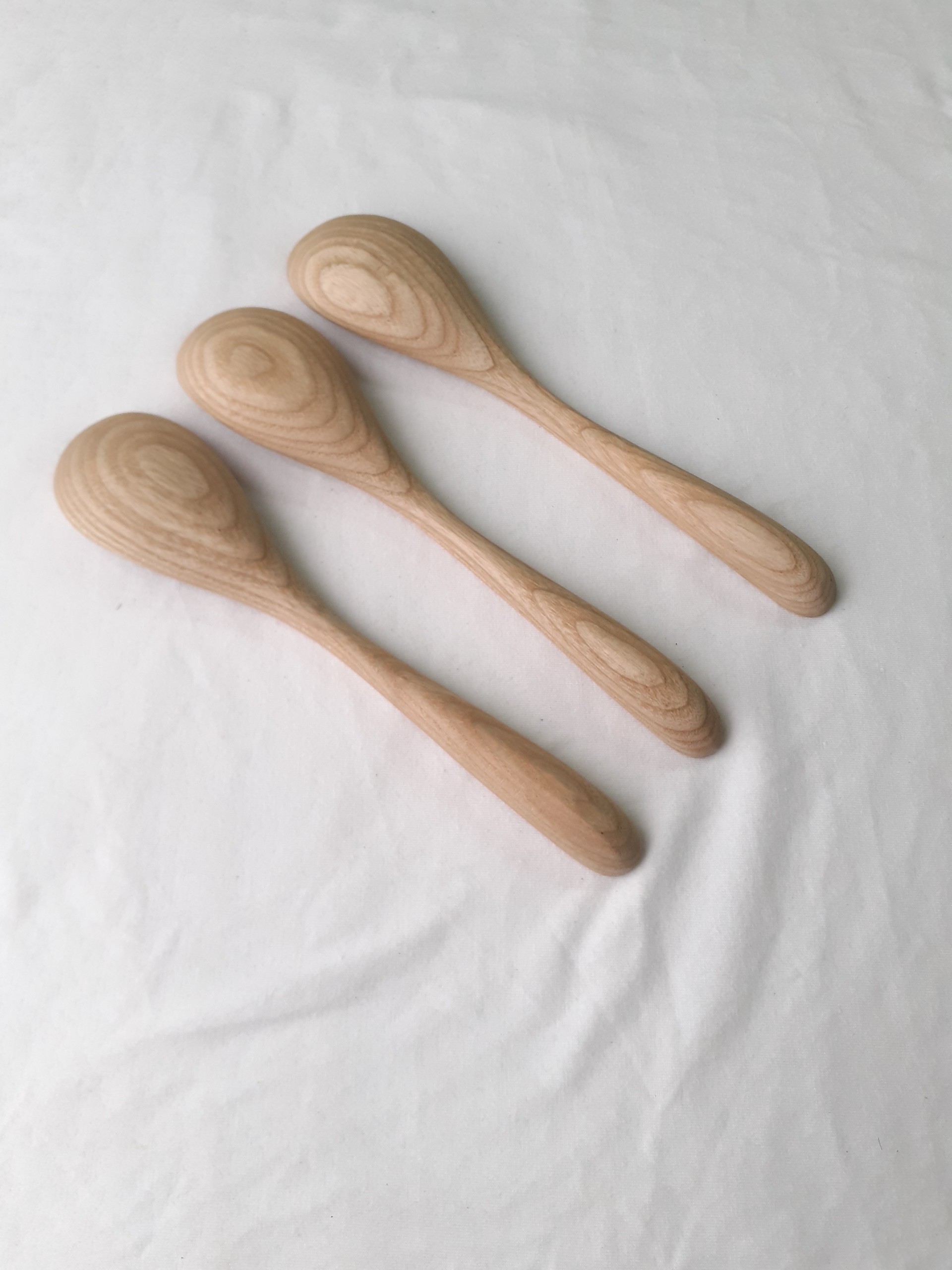 Bộ 6 thìa, muỗng ăn cơm gỗ TẦN BÌ cao cấp 18 cm x 3.7 cm