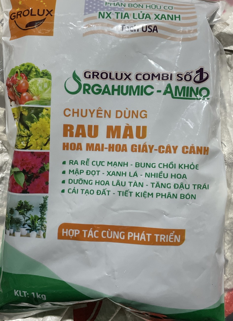 Phân bón gốc hữu cơ Humic amino túi 1kg