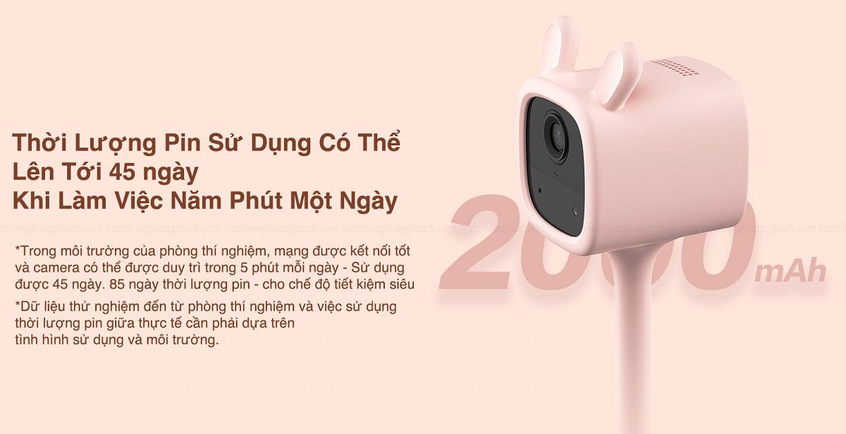 Camera không dây pin sạc IP WIFI EZVIZ BM1 trông trẻ phát hiện tiếng khóc - Hàng chính hãng