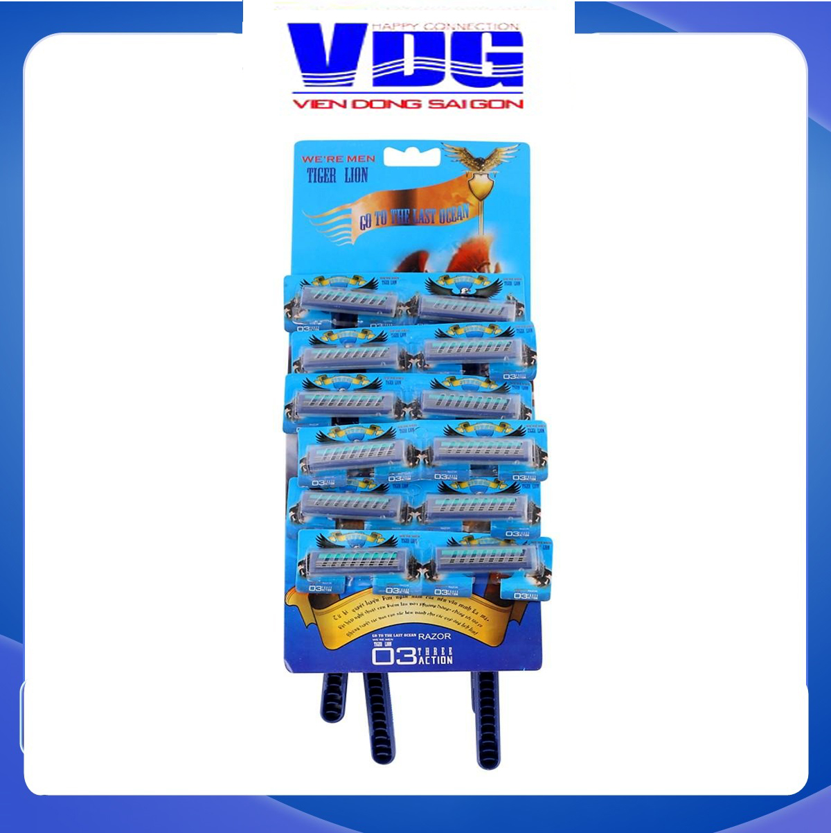 Dao cạo râu 3 lưỡi Tiger (12 cây/ bịch)