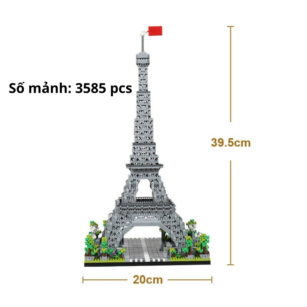 Đồ chơi Lắp ghép Xếp hình Công trình kiến trúc Kì quan Thế Giới Giúp Trẻ Phát triển trí tuệ
