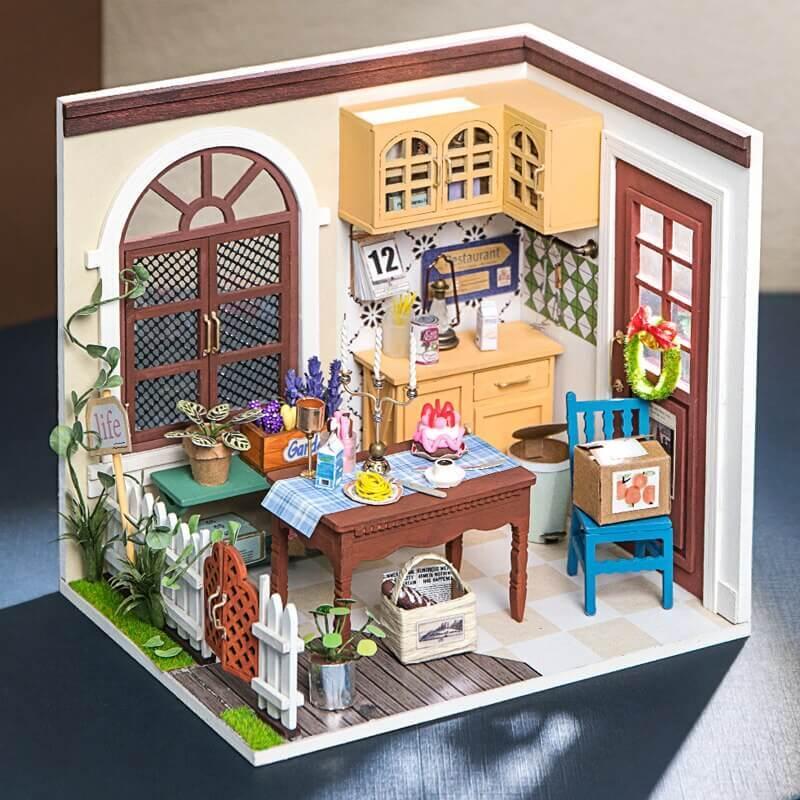 Đồ Chơi Lắp Ráp Bằng Gỗ 3D Mô Hình Nhà Tí Hon Hiện Đại Mrs Charlie’s Dining Room