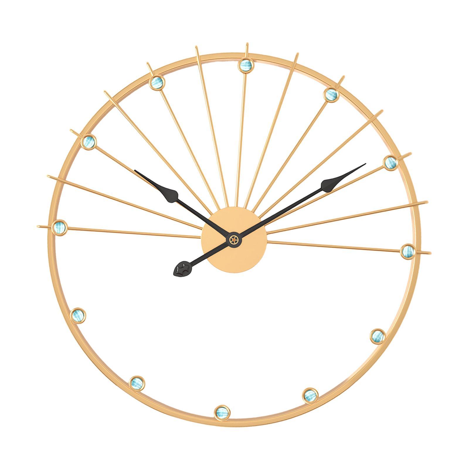 Non Ticking Silent Clock Unique Wall Art Clock for Kitchen Study Living Room